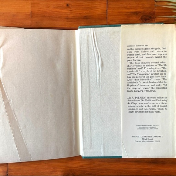 VINTAGE 1977 First American Edition — The Silmarillion by J.R.R. Tolkien - Picture 11 of 13